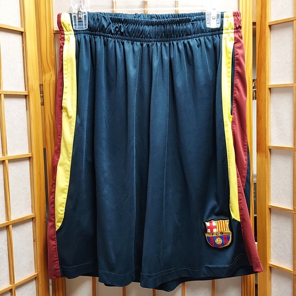 ⚽️ FC Barcelona soccer football shorts Men's Unisex L women's XL - Picture 1 of 7
